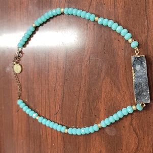 Turquoise beaded necklace